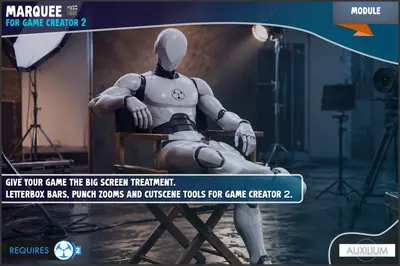 New Cinematic Features Introduced in Game Creator 2 by Auxilium